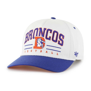 Denver Broncos 47 Brand Roscoe Two Tone Adjustable Hat One Size White