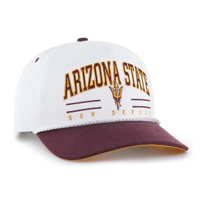 Arizona State Sun Devils 47 Brand Roscoe Rope Adjustable Hat One Size White/Maroon
