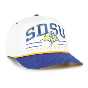 South Dakota State Jackrabbits 47 Brand Roscoe Rope Adjustable Hat One Size White/Royal
