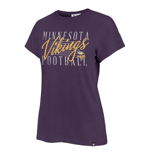 Women's Minnesota Vikings 47 Brand Maze T-Shirt Large Purple