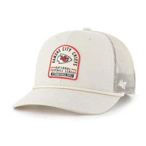 Kansas City Chiefs 47 Brand Gravestone Trucker Adjustable Hat One Size Bone