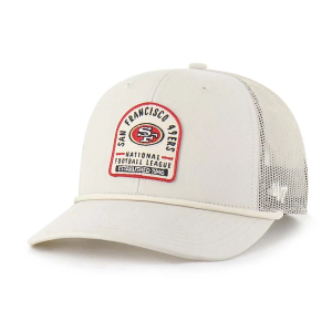 San Francisco 49ers 47 Brand Gravestone Trucker Adjustable Hat One Size Bone