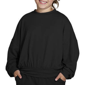 Kids' Fornia Yoga 2 Crewneck Sweatshirt XLarge Black