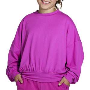 Kids' Fornia Yoga 2 Crewneck Sweatshirt Small Pink