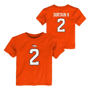 Toddler Denver Broncos Nike Patrick Surtain II #2 FUSE Name & Number T-Shirt 3T Orange