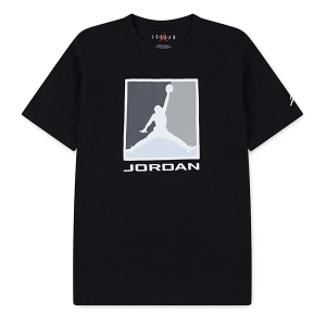 Kids' Jordan Flight Essentials Boxed Logo 3.0 T-Shirt Large Black