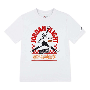 Kids' Jordan Deep Dish T-Shirt Large White