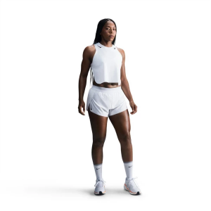 Women's Nike AeroSwift Shorts Small White/Black