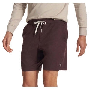 Men's Vuori Ponto Performance 7" Shorts Small Mahogany Heather