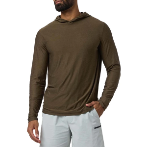 Men's Vuori Strato Tech Long Sleeve Shirt Large Moss Green Heather