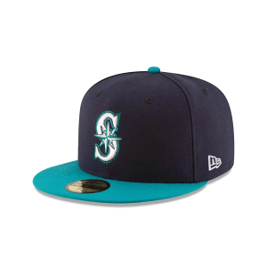 Seattle Mariners New Era Authentic Collection Alternate 59Fifty Fitted Hat 7 1/8 Navy