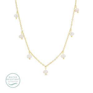 Splendid Iris Sweet Pearl Accented Necklace