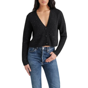 Women's Steve Madden Cardigan Aero Medium Black