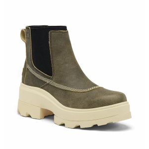 Women's SOREL Joan FRWD Waterproof Chelsea Boots 11 Canoe, Bleached Ceramic
