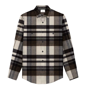 Men's 7 Diamonds Generation Long Sleeve Flannel Large Black Stripe