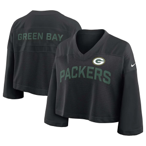 Women's Green Bay Packers Nike Fashion T-Shirt XSmall Black
