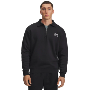 Men's Under Armour Icon Fleece Golf 1/4 Zip Pullover Large Black/Black