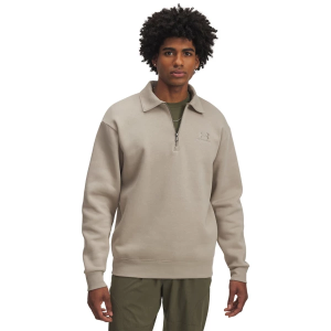 Men's Under Armour Icon Fleece Golf 1/4 Zip Pullover 2XLarge Timberwolf Taupe/Timberwolf Taupe