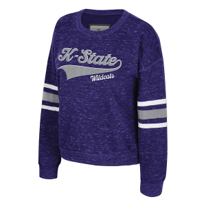 Kansas State Wildcats Colosseum Women's Crew 2XLarge Purple