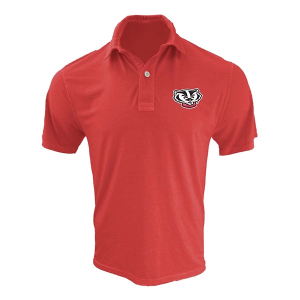 Wisconsin Badgers Wes and Willy Blend Kids' Polo Small Cherry