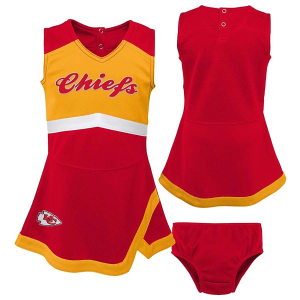 Genuine Stuff Kids' Kansas City Chiefs Captain Cheer Dress