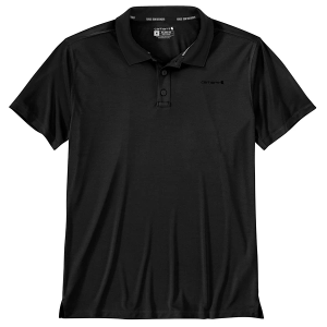 Men's Carhartt Force Sun Defender Relaxed Fit Lightweight Polo XLarge Black