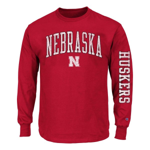 Nebraska Cornhuskers Eternal Fortune Fashion Arch Over T-Shirt 2XLarge Red