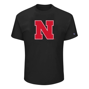 Nebraska Cornhuskers Eternal Fortune Fashion Logo T-Shirt 2XLarge Tall Black