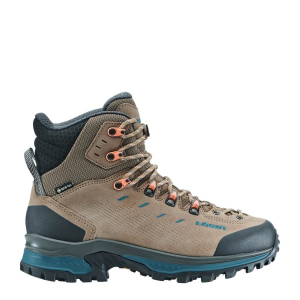 Women's Lowa Randir Mid WS Gore-Tex Hiking Boots Outdoor 6.5 Stone/Petrol