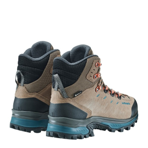 Women's Lowa Randir Mid WS Gore-Tex Hiking Boots Outdoor 10.5 Stone/Petrol