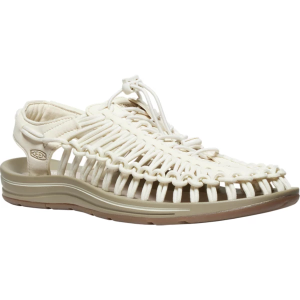 Men's KEEN Uneek Monochrome Sandals 8.5 White Cap/Cornstalk
