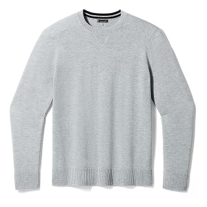 Men's Smartwool Pullover Sweater Sparwood Large Light Grey Heather