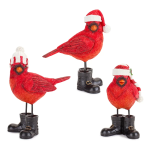 Melrose International Resin Cardinal (Set of 3)