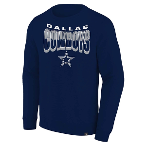 Dallas Cowboys Eternal Fortune Fashion Brush Big & Tall Crewneck 3XLarge Tall Navy