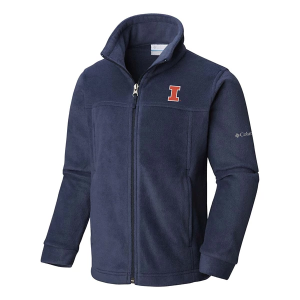 Columbia Kids' Illinois Fighting Illini Steens Mountain Full-Zip Fleece Jacket