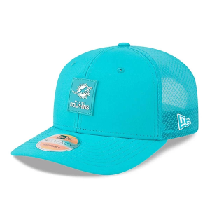 Miami Dolphins New Era 2025 Sideline 9Seventy Flexfit Hat One Size Turquoise