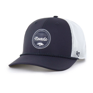Nevada Wolf Pack 47 Brand Fairway Trucker Adjustable Hat One Size Navy