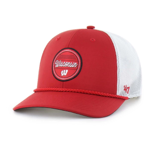 Wisconsin Badgers 47 Brand Fairway Trucker Adjustable Hat One Size Red