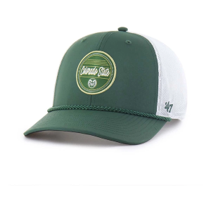 Colorado State Rams 47 Brand Fairway Trucker Adjustable Hat One Size Dark Green