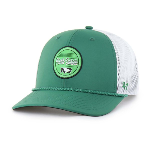 North Dakota Fighting Hawks 47 Brand Fairway Trucker Adjustable Hat One Size Kely Green