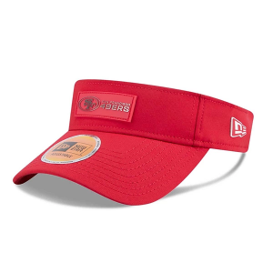 San Francisco 49ers New Era 2025 Sideline Visor One Size Red