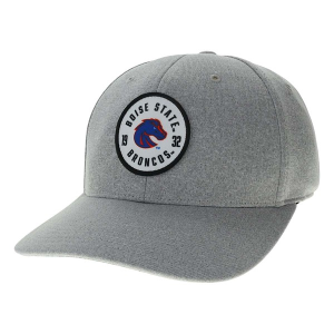 Boise State Broncos Legacy Bowler Flexfit Hat M/L Heather Grey