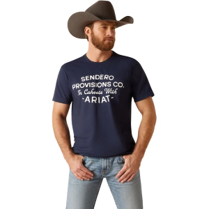 Men's Ariat Sendero Provisions T-Shirt Medium Navy