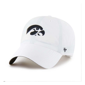 Iowa Hawkeyes 47 Brand BRR Cleanup Adjustable Hat One Size White