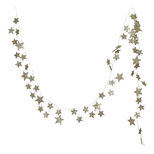 Creative Co-Op Glitter Paper Star Garland