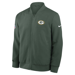 Green Bay Packers Nike 2025 Sideline Mid Bomber Jacket Medium Fir