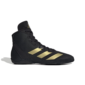 Men's adidas Adizero Mat Wizard 6 Wrestling Shoes 10 Regular Black/Gold