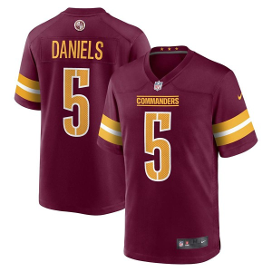 Washington Commanders Jayden Daniels #5 Nike Game Jersey Large Red