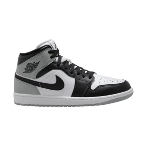 Men's Air Jordan 1 Mid Sneakers 14 Regular White/Black/Light Smoke Grey