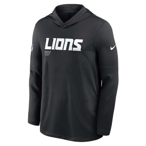 Detroit Lions Nike 2025 Sideline Lighweight Hoodie Large Black